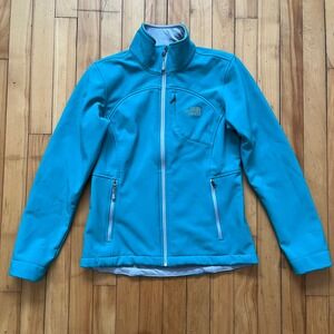 The North Face Softshell Womens Small Jacket Apex Bionic 3 Teal Blue Full Zip